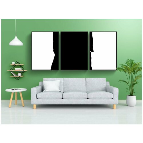 фото Набор модулных постеров для интерьера "мальчик, в восторге, человек" 60x90 см. в тубусе, без рамки lotsprints