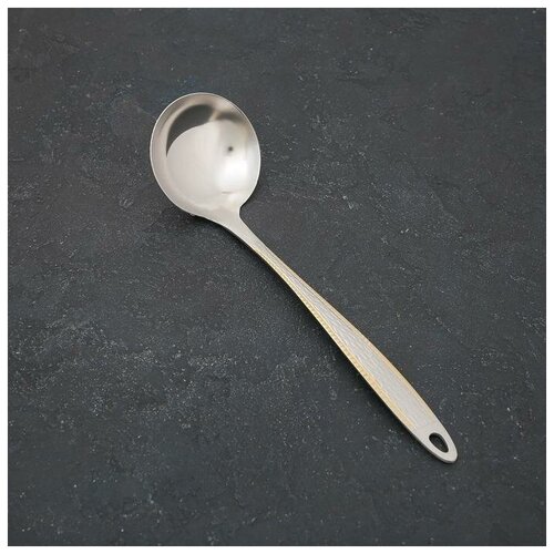 Ложка разливательная из нержавеющей стали Плетение h32 см 484₽