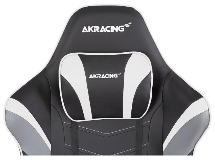 Кресло геймерское AKRACING MAX (AK-MAX-WHITE) black/white - фотография № 6