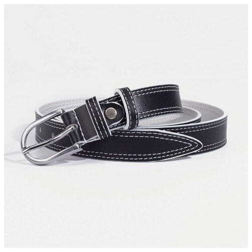 фото Ремень женский, ширина 2.5 см, винт, пряжка металл, цвет чёрный black tortoise