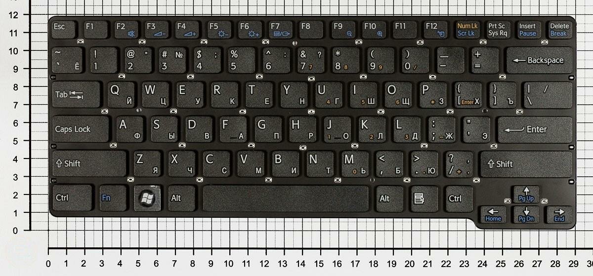 Клавиатура для Sony Vaio VPC-CW1S1R/L черная без рамки
