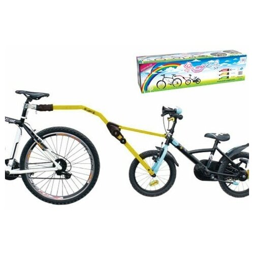 фото Перекладина для буксировки детского велосипеда peruzzo trail angel, желтая, 300/g