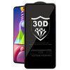 Защитное стекло для Samsung Galaxy M51 / Закаленное стекло, 30D, полный клей, черная рамка - изображение