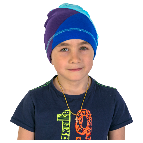 фото Th21-101140101 шапка однослойная франкенштейн, мультицвет (50-54, со снудом) tuot