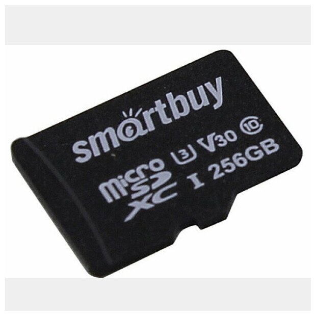 Карта памяти 256Gb - SmartBuy MicroSDXC Class 10 Pro UHS-I U3 SB256GBSDCL10U3-01 с адаптером SD