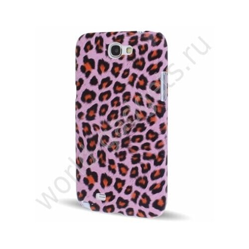 Пластиковый чехол Leopard Texture для Samsung Galaxy Note 2 (розовый) чехол пластиковый samsung galaxy note 9 япония в цвету