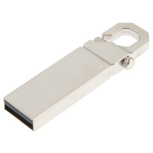 Флешка E 325 S- 8 ГБ, USB2.0, чт до 25 Мб/с, зап до 15 Мб/с, карабин