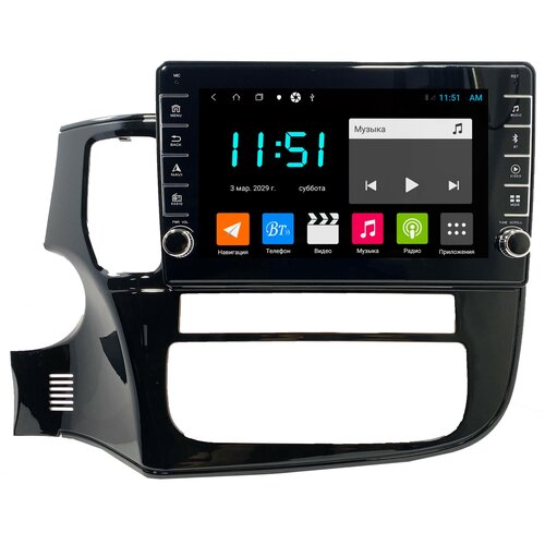 Штатная магнитола Zenith Mitsubishi Outlander 2013+, Android 10, 4/64GB