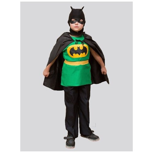 Карнавальный костюм Бэтмен люкс 3-5 лет рост 104-116см военная форма санитарка люкс 3 5 лет 104 116см