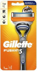 Бритвенный станок Gillette Fusion5 , серебристый, сменные кассеты 2 шт.