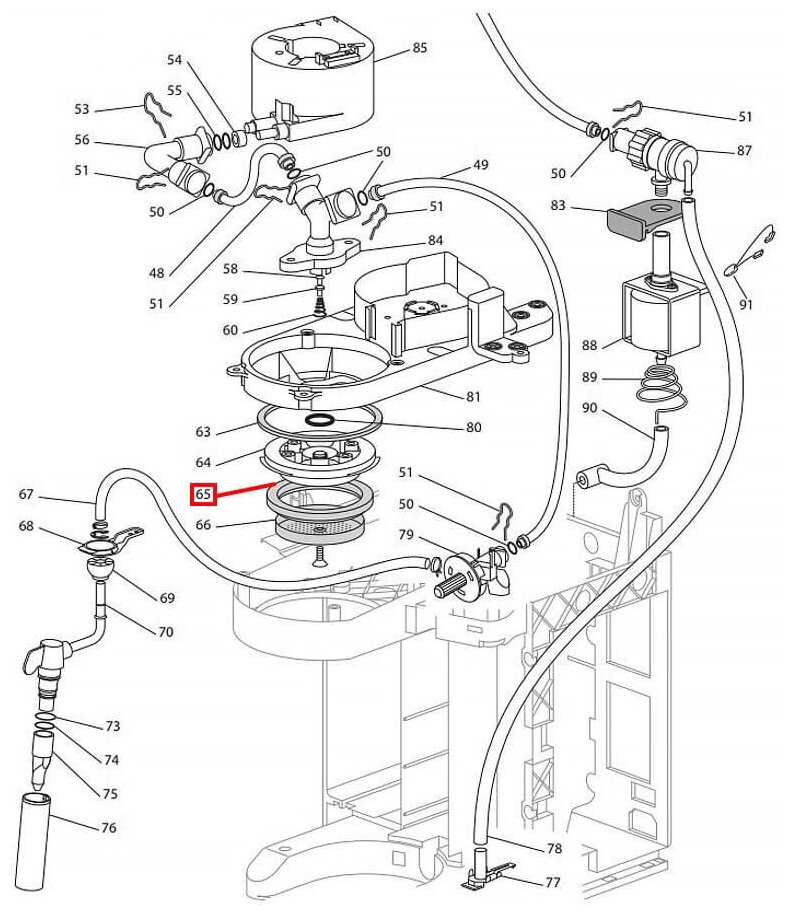 Уплотнитель рожка для кофеварок Delonghi, 5313221491 - фотография № 3