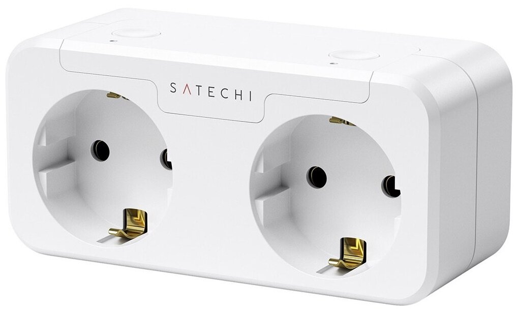 Умная розетка Satechi Homekit Dual Smart Outlet White