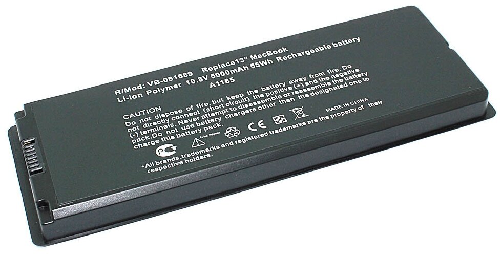 Аккумуляторная батарея OEM для ноутбука Apple MacBook A1185 A1181 5000mAh черная