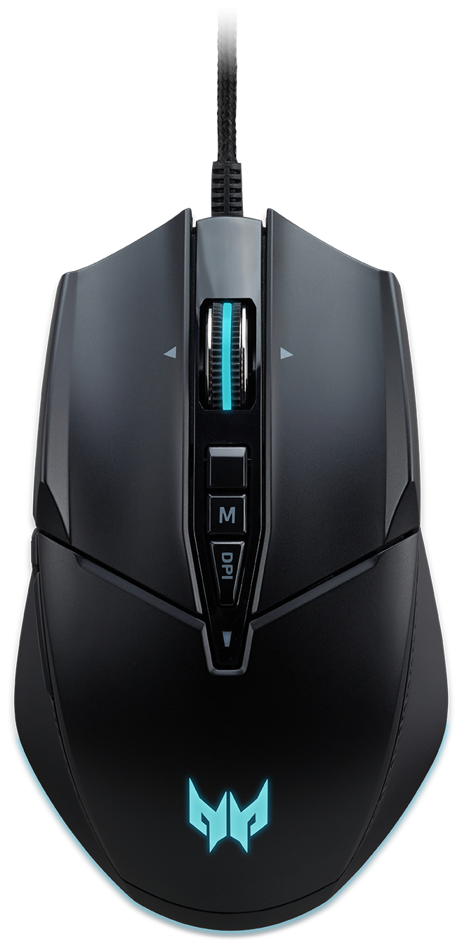 Мышь Acer Predator CESTUS 335, игровая, оптическая, проводная, USB, черный [gp.mce11.01q]