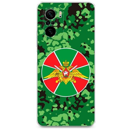 фото Силиконовый чехол "пограничные войска зеленый камуфляж" на xiaomi poco f3 / сяоми поко f3 case place