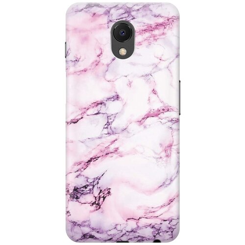 фото Re:pa накладка transparent для meizu m6s с принтом "фиолетовый мрамор"
