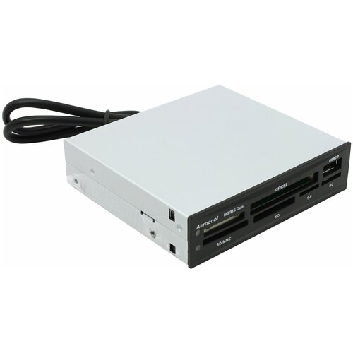 Кардридер AeroCool AT981 кардридер usb 2 0 card reader sdxc sd sdhc mmc ms microsd m2 4х usb 2 0 hub 3 5 черный gr 137u b le