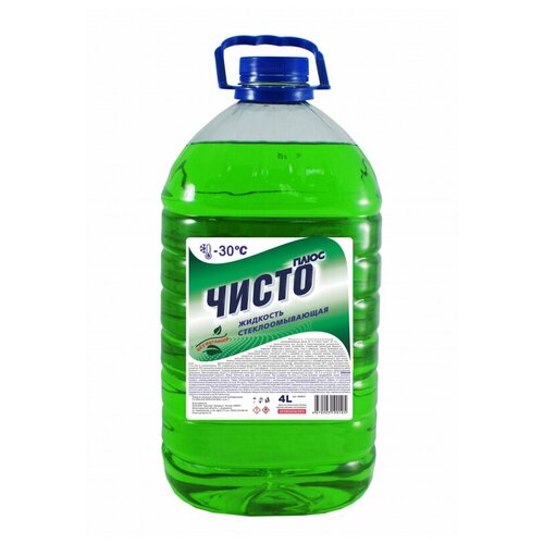Жидкость незамерзающая Чисто плюс омыват стекол -30С ПЭТ 4л 890₽