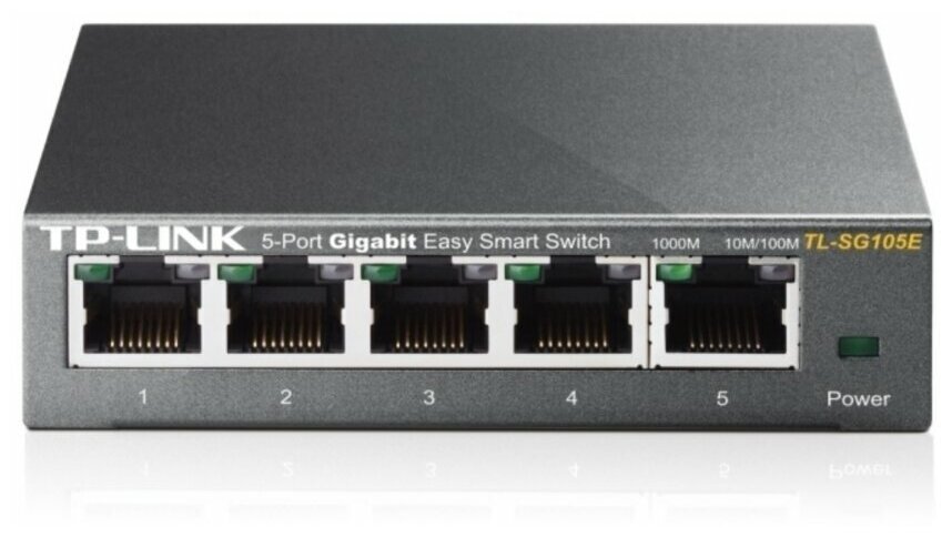 Коммутатор TP-Link (TL-SG105E) 5-портов 10/100/1000Mbit/s