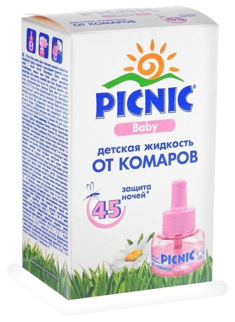 Picnic Baby Жидкость от комаров 45 ночей 30мл 12+ - фотография № 10