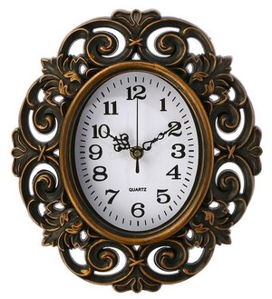 Часы настенные, серия: Интерьер, "Трейси" коричневые, 25х28 см 3018462