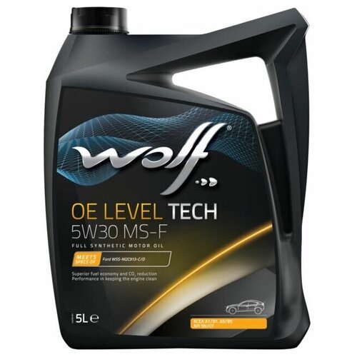 фото Масло моторное, wolf oe level tech 5w30 ms-f 5 л