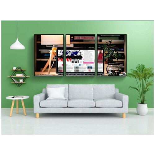 фото Набор модулных постеров для интерьера "подделка, поддельные новости, сми" 60x90 см. в тубусе, без рамки lotsprints