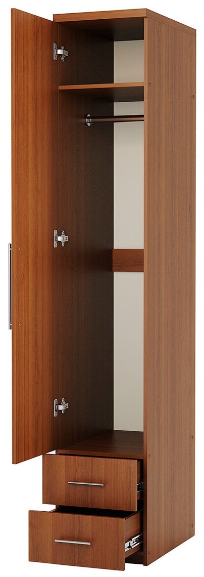 Шкаф для одежды с ящиками Шарм-Дизайн Мелодия МШЯ-11 30х60х240 орех
