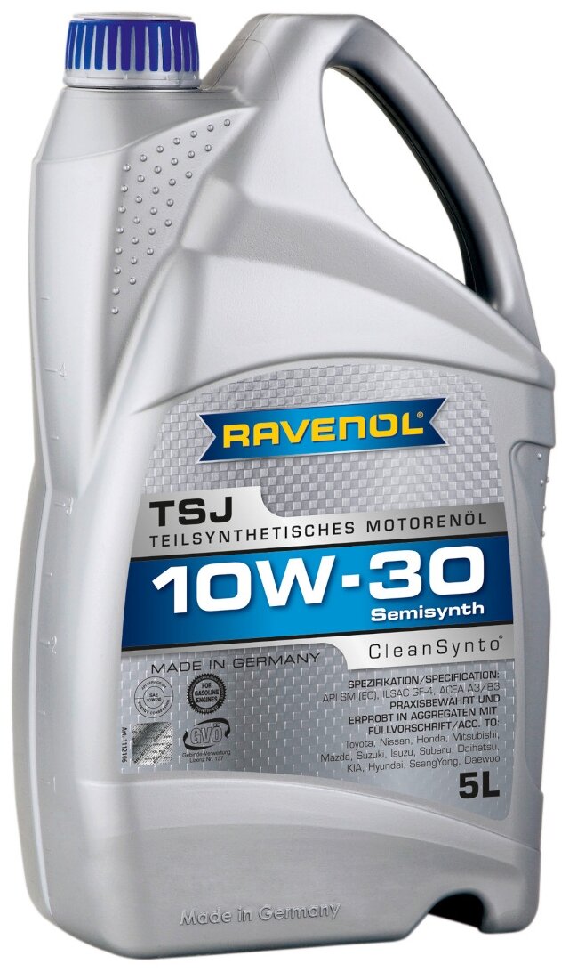 RAVENOL Масло моторное Ravenol Tsj SAE 1, 10W-30, полусинтетическое, 5L 4014835724051
