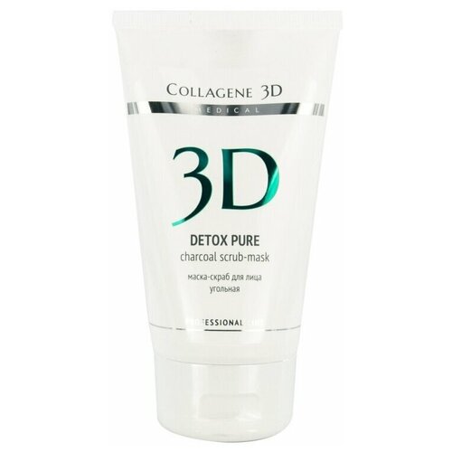 Medical Collagene 3D маска-скраб для лица Professional line Detox Pure угольная