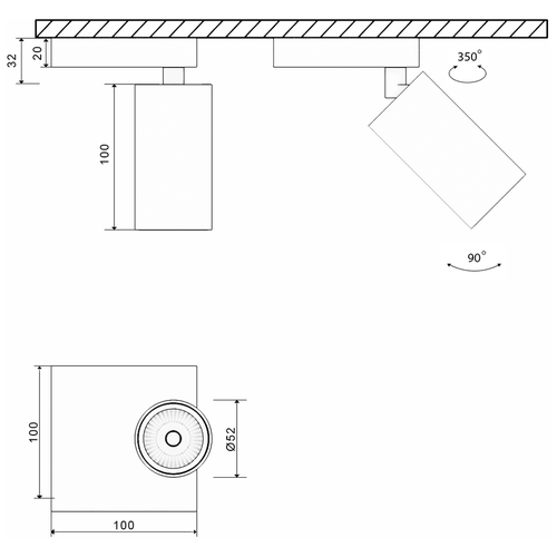 Основание для светильника SWG Mini-VL-M11-WH 004872