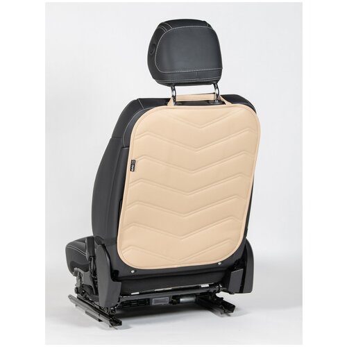 фото Защита спинки сидений авто от грязных ног. цвет: бежевый. 1 шт. фаворит bestautocase