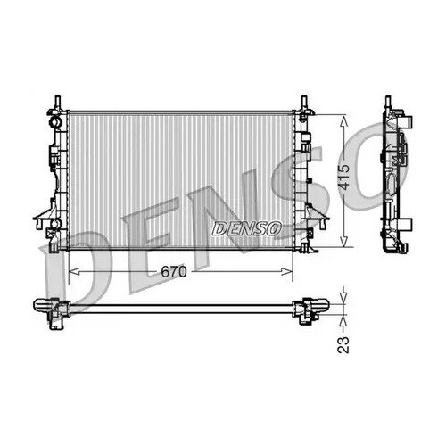 DRM23083 радиатор системы охлаждения АКПП Renaul DENSO DRM23083