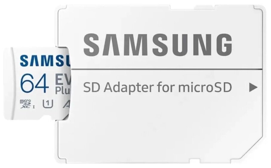 Карта памяти Samsung Micro SD 64 Гб (10 class) + SD адаптер "уценка"