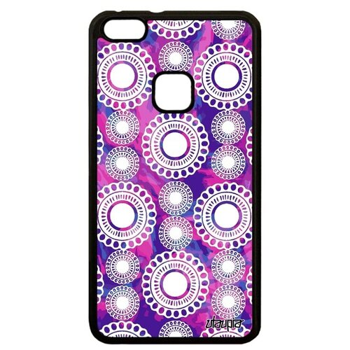 фото Противоударный чехол на смартфон // huawei p10 lite // "кружевной узор" стиль кружево, utaupia, фиолетовый