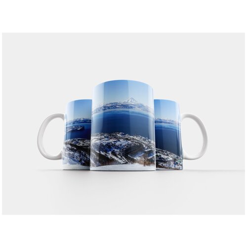 фото Кружка "камчатка, бухта, зима" 320 мл lotsprints