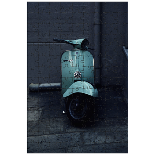 фото Магнитный пазл 27x18см."vespa, велосипед, культ" на холодильник lotsprints