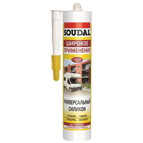 Универсальный силиконовый герметик Soudal 105905 универсальный силикон soudal бесцветный 105905 15863618