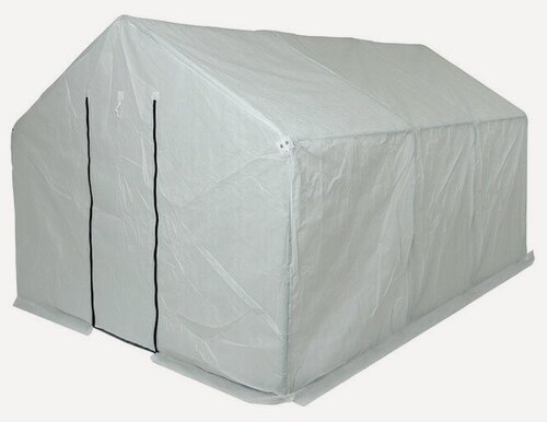 Изображение товара Теплица 3,7 × 2,45 × 2,1 м, оцинкованный металл, профиль d = 25 мм, чехол из спанбонда 90 г/м²