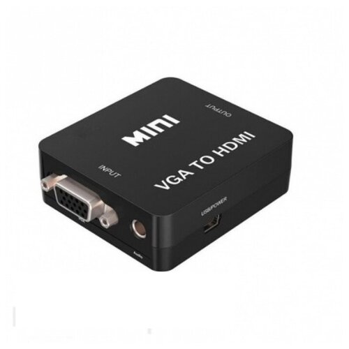 Конвертер VGA to HDMI переходник конвертер hdmi to vga hdmi на vga белый