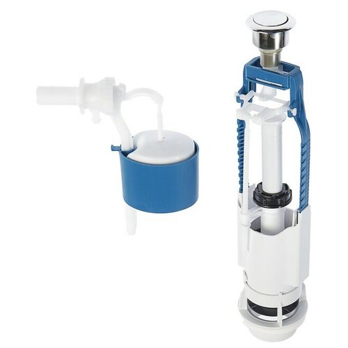 Арматура для смывных бачков уклад - 2 с боковой подводкой 12 однокнопочная хром 872₽