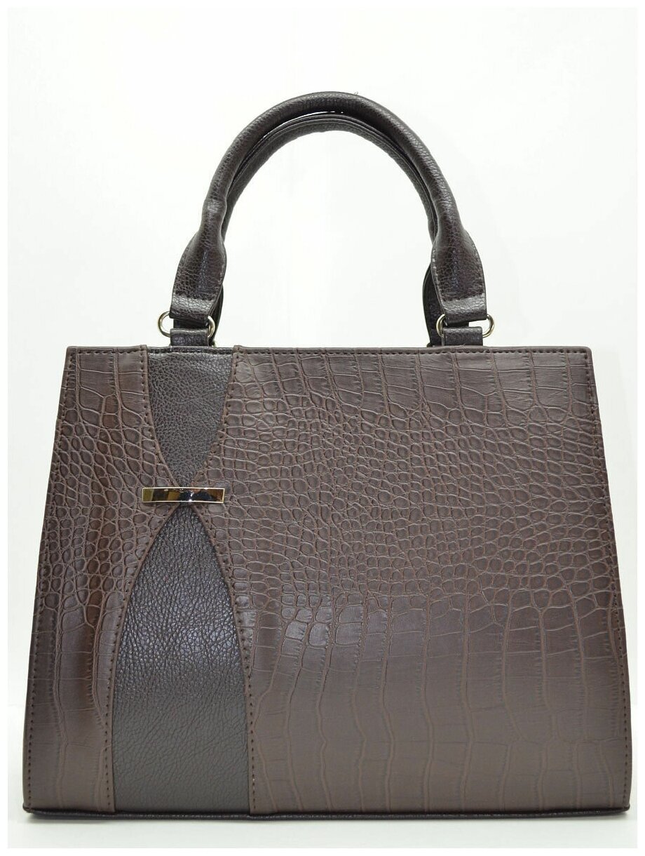 фото Сумка женская большая / деловая / классическая / сэтчел/ на коротких ручках / на руку