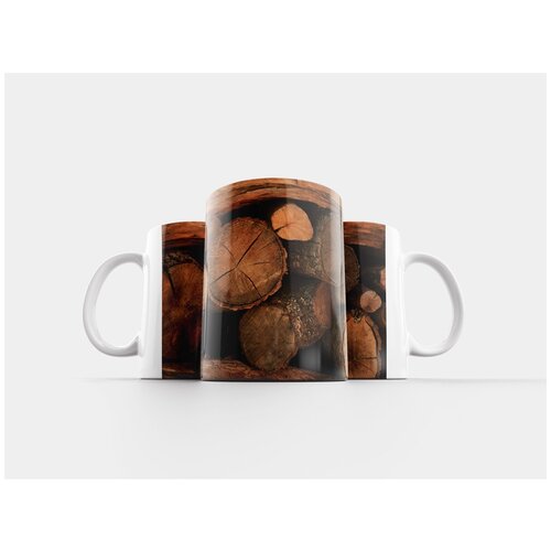 фото Кружка "древесина, зима, осень" 320 мл lotsprints