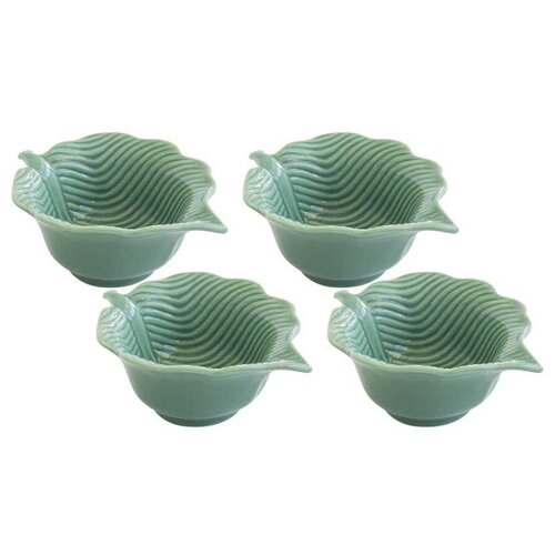 Набор из 4-х светло-зелёных салатников Мадагаскар Размер: 10,5 см Nuova R2S (Easy Life)