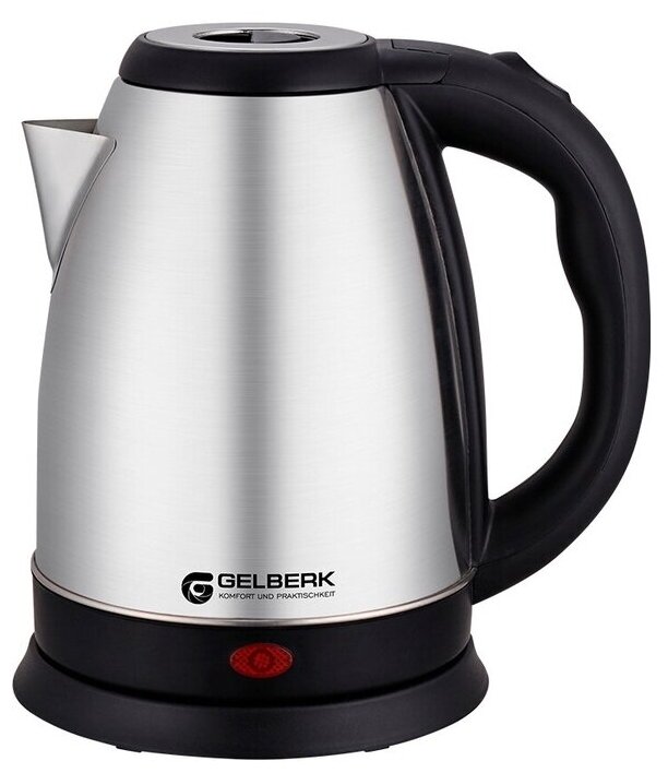 302-GL Gelberk Чайник 1,8л, 1500 Вт, нержавеющая сталь - фотография № 1