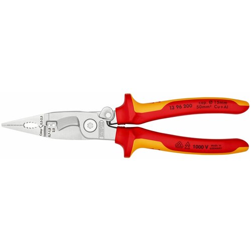 Электромонтажные клещи 200 мм VDE KNIPEX, KN-1396200SB