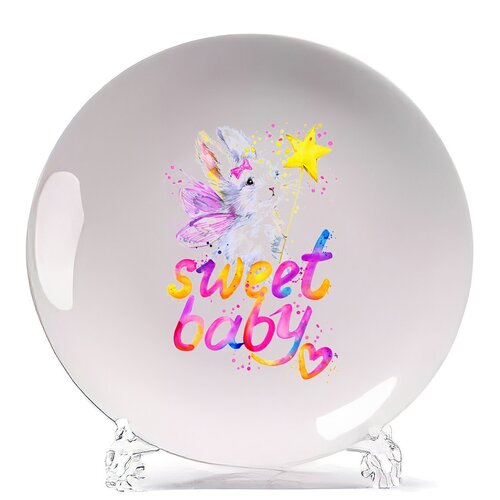 фото Тарелка coolpodarok краски. sweet baby. зайка фея