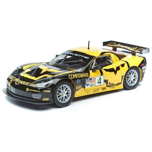 Купить Bburago Коллекционная машинка 1:24 RACING - Chevrolet Corvette C6R жёлто-черный, Машинки и техника