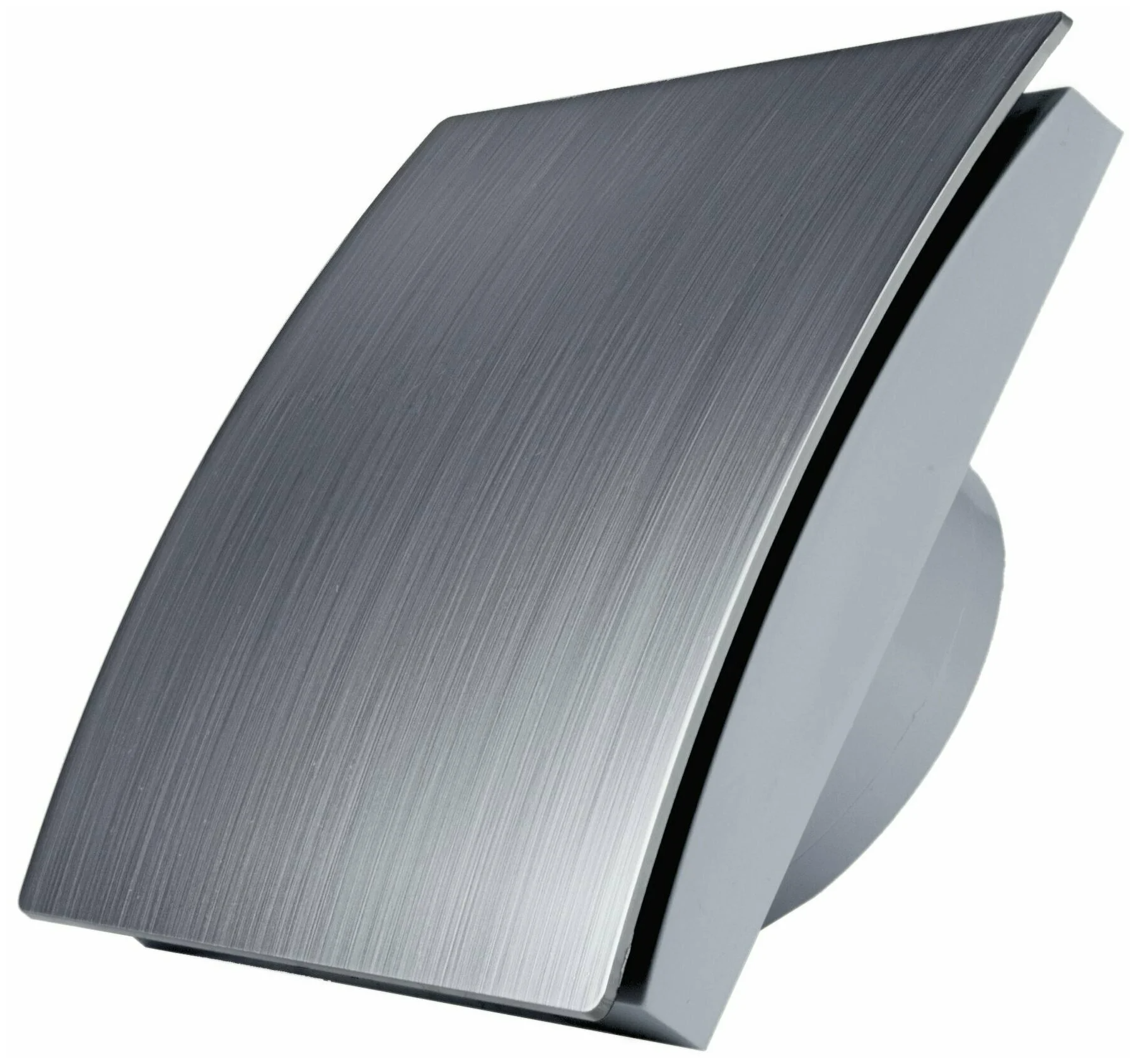 Вытяжной бесшумный вентилятор для ванной Mmotors ММР 100 пластик серебро, тонкий