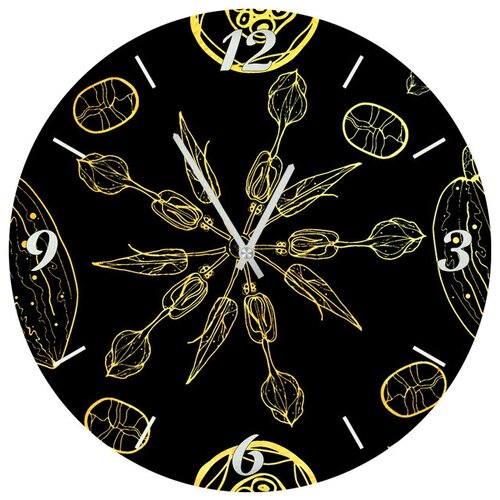 фото Svs настенные часы svs 3001705 узоры